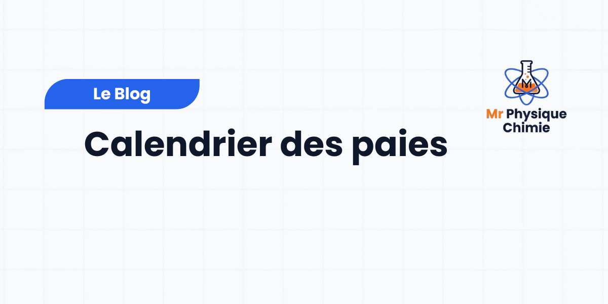 calendrier des paies